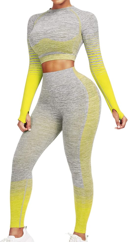 JOYMODE Workout Sets for Women: High Waist Seamless Leggings