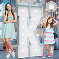 4FT Marquee Light Up Letters K - Cool White Party Decoration