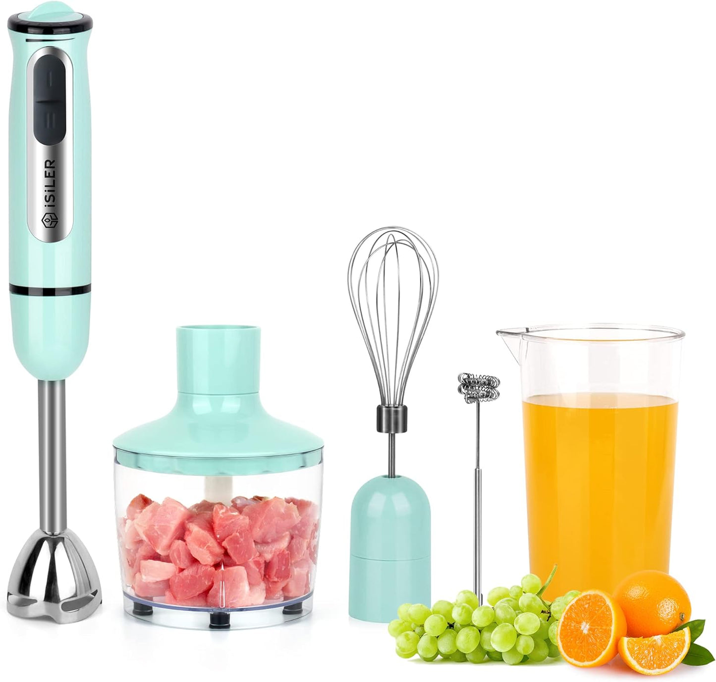 ISILER 5-in-1 Hand Blender - 500W Power & 8-Speed Precision