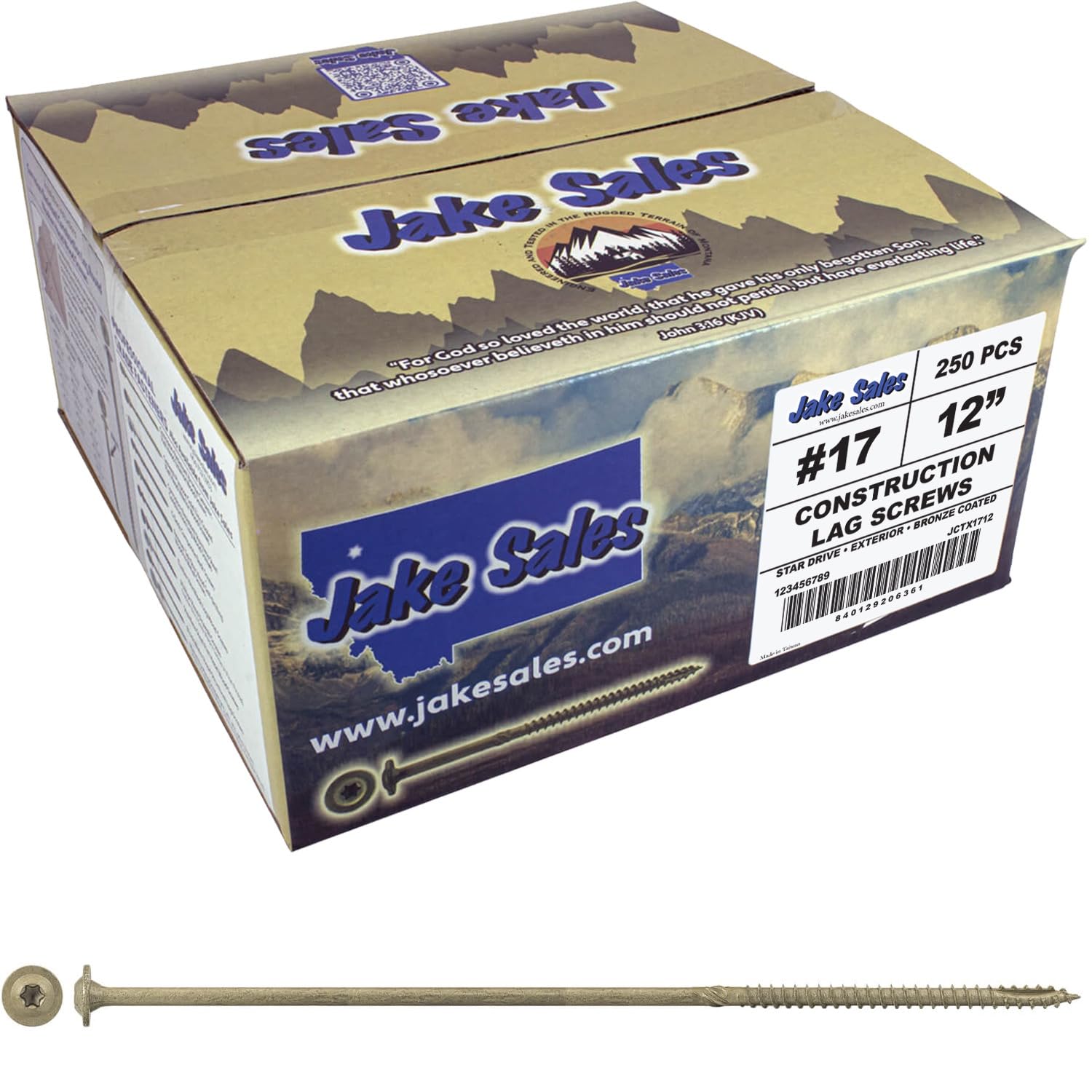 Jake Sales Construction Lag Screw - Heavy Duty Structural Fasteners