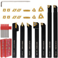 Indexable Lathe Turning Tool Kit 21 PCS - Precision Cutting Set