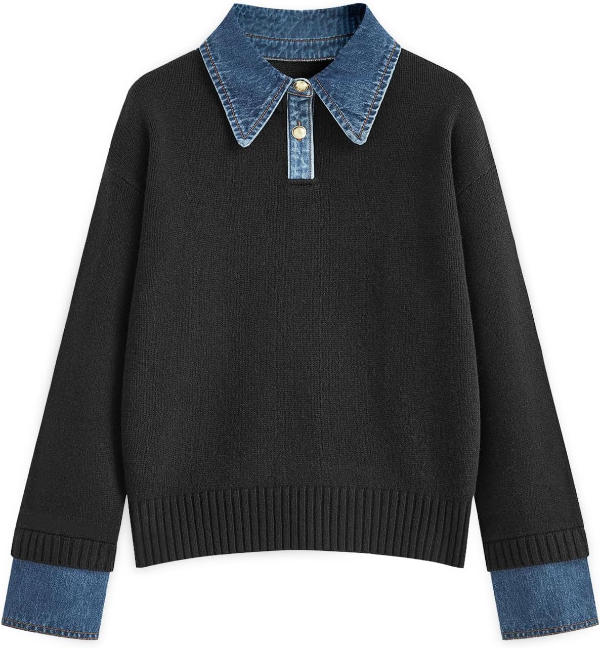 Womens Oversized Sweater Cozy Chunky Long Sleeve V Neck Style