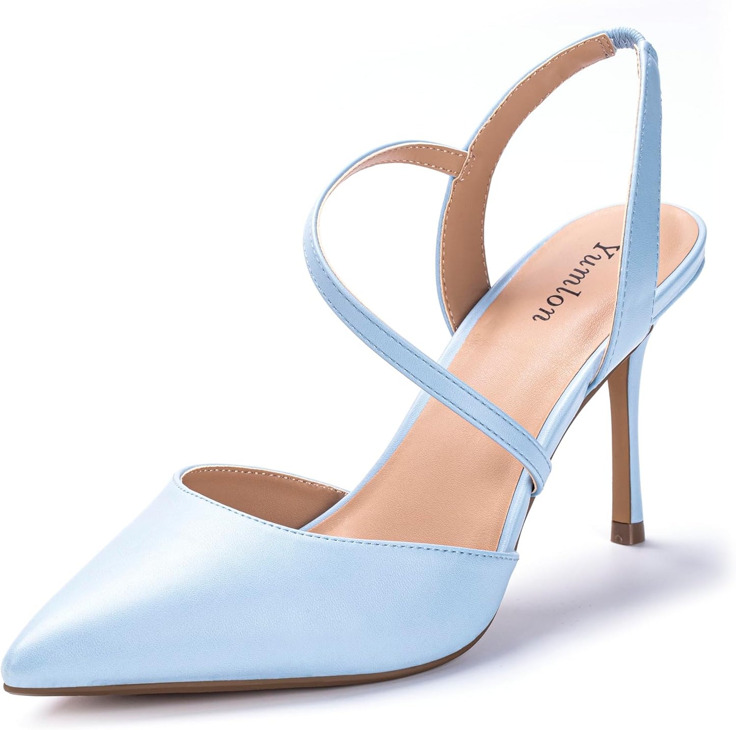 Closed Toe Slingback Heels for Women - Stylish Stiletto Pumps
