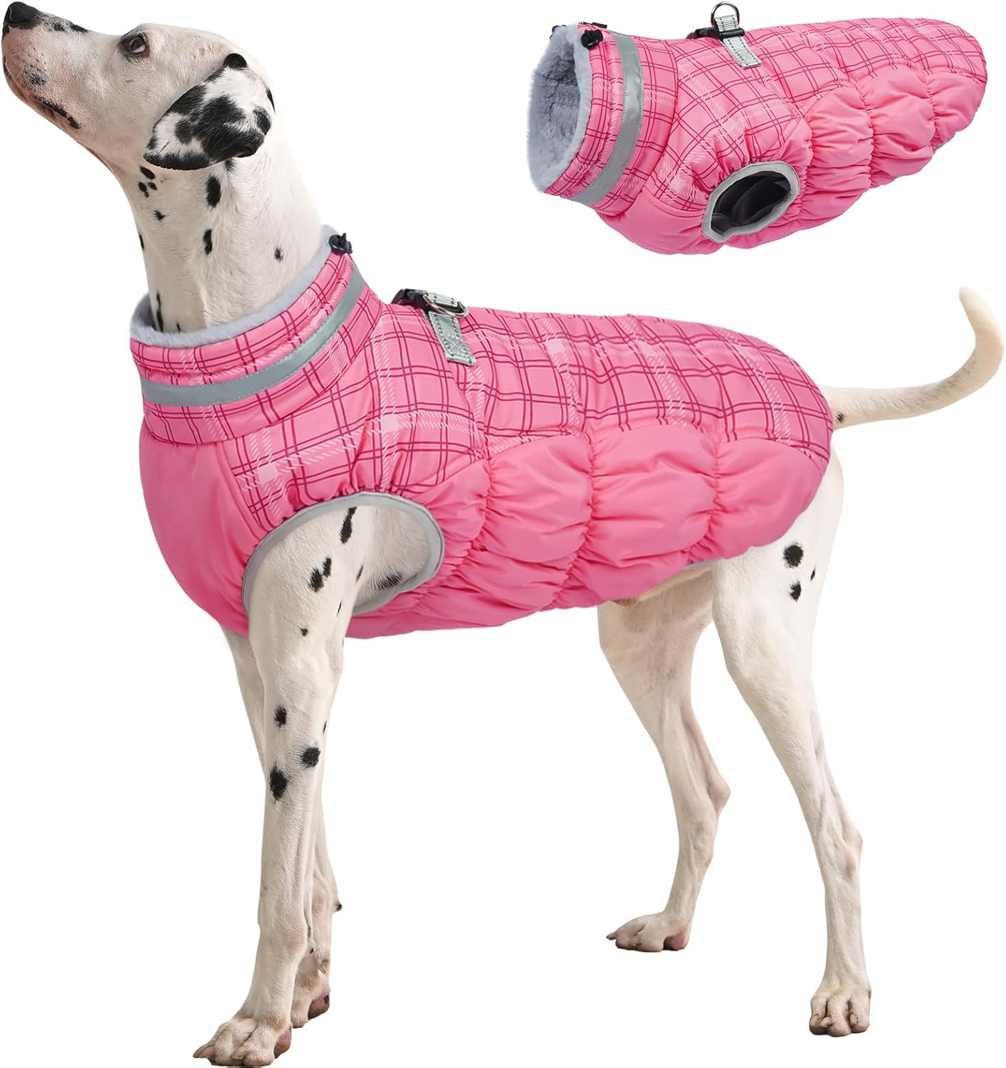 FUAMEY Dog Coat for Large Dogs - Waterproof Winter Jacket