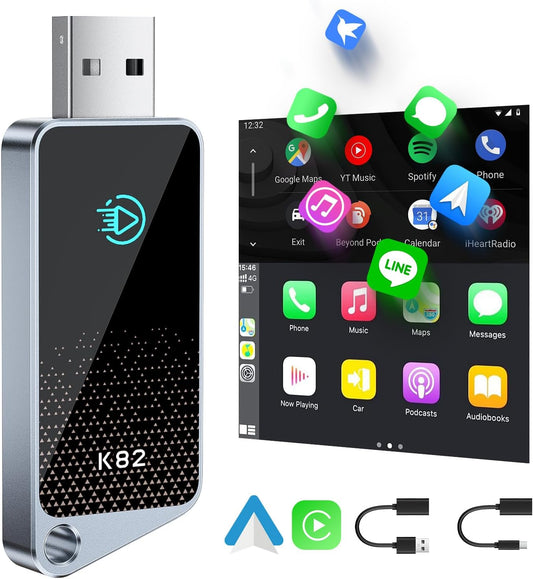 Upgrade to Dual System Wireless CarPlay Adapter for Seamless Connectivity!