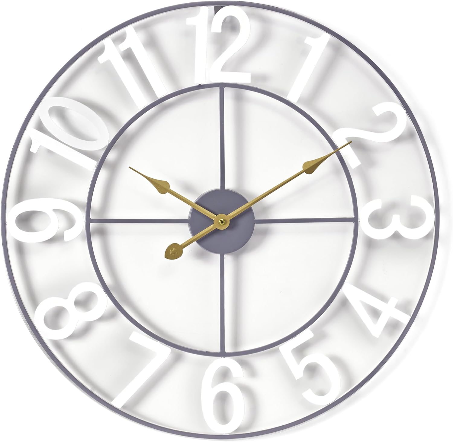 Sorbus 24-Inch Large Wall Clock for Modern Home Decor