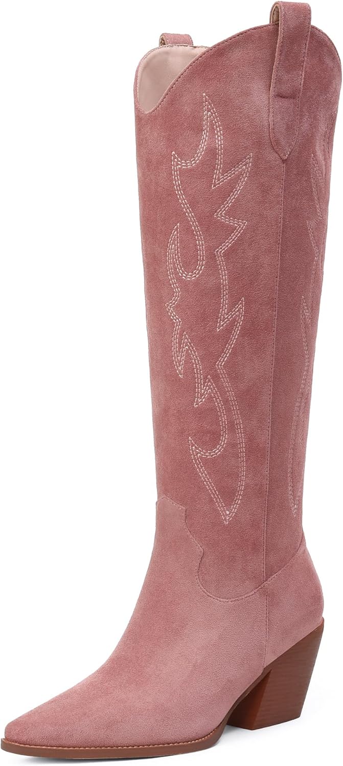 iiimmu Cowgirl Boots for Women: Stylish Knee High Cowboy Boots