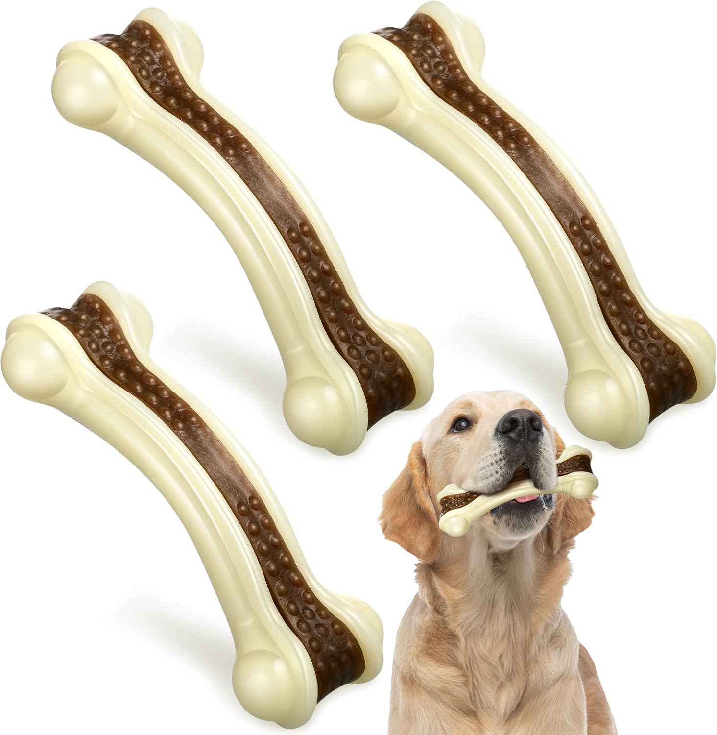 Sosation Beef Flavor Chew Toys - Tough for Aggressive Chewers