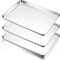 E-far Large Baking Sheets Set of 3 - Heavy-Gauge Stainless Steel
