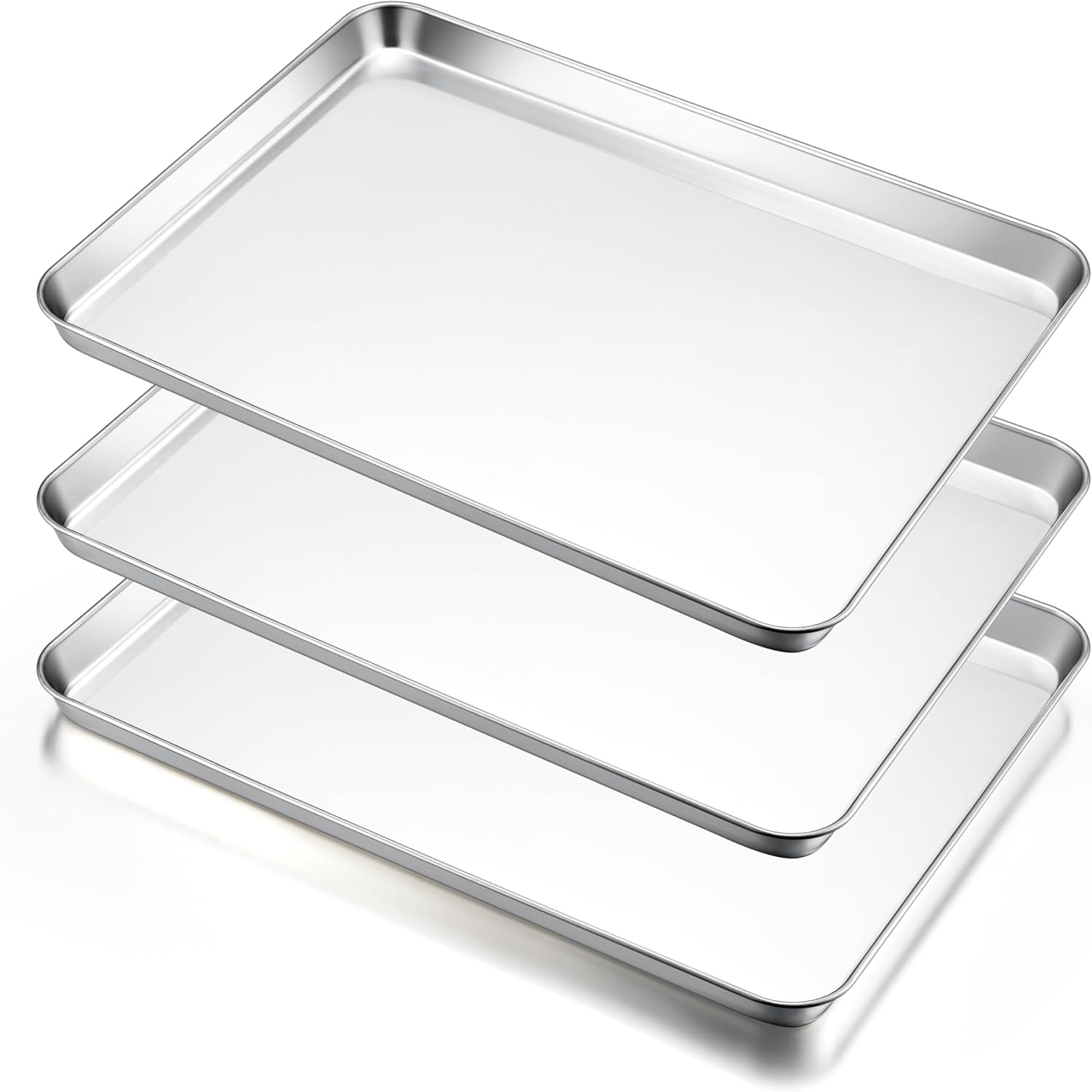 E-far Large Baking Sheets Set of 3 for Healthy Baking Needs