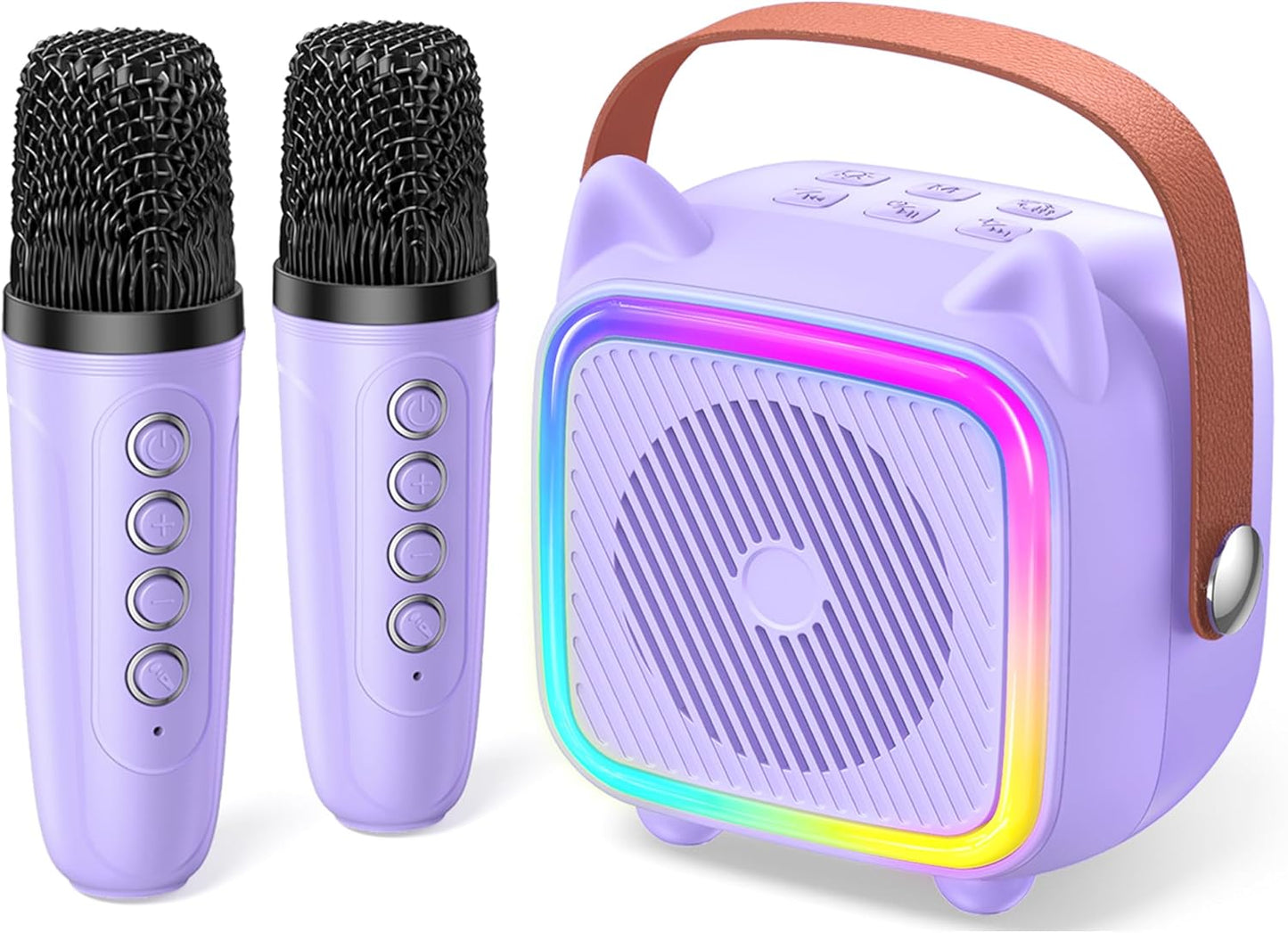 SXH Mini Karaoke Machine for Kids with 2 Wireless Microphones