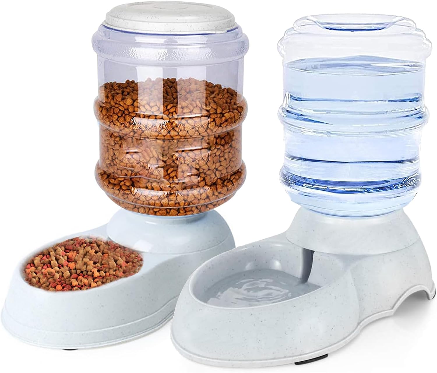 Automatic Dog Feeder and Water Dispenser Set for Large Dogs