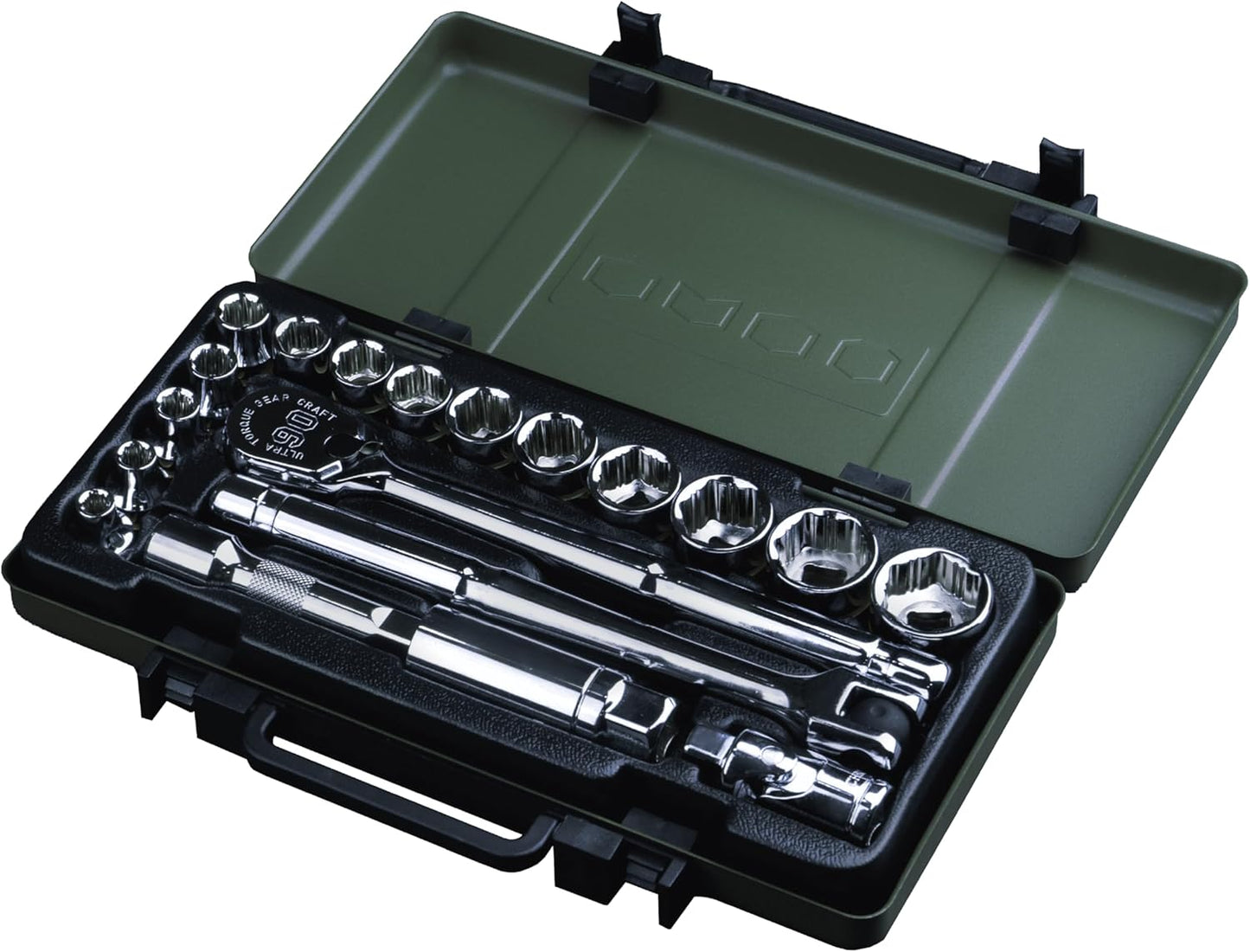 KESI Tool Socket Set 19-Piece with Ultra Torque Ratchet and More