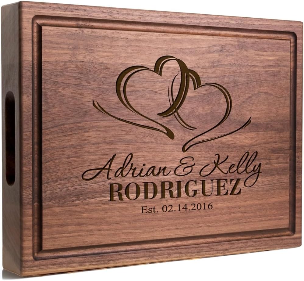 Personalized XL Chopping Block - Custom Engraved Cutting Board