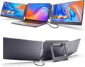 KYY Triple Laptop Monitor Extender 14in FHD IPS - Portable Triple