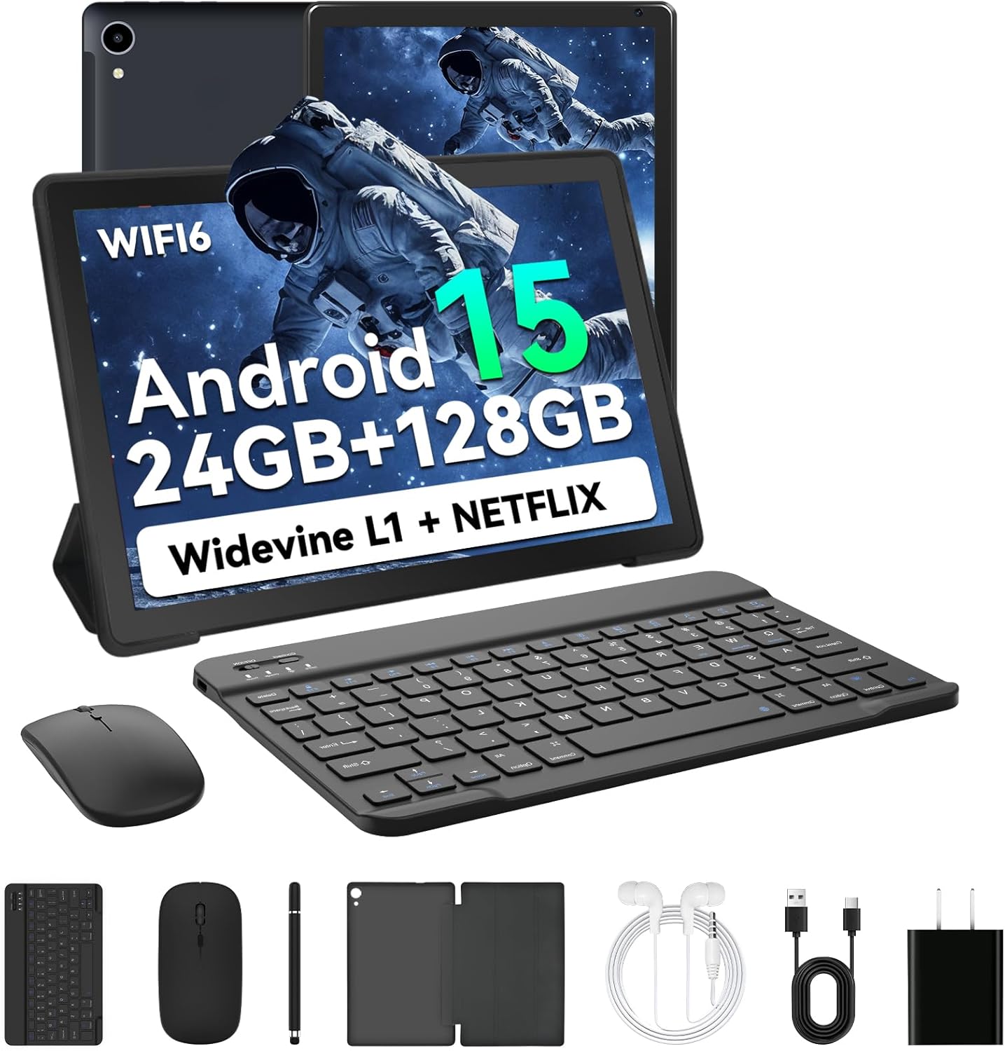 2025 Latest Upgraded Android 15 Tablet with 24GB RAM and 1TB Expand