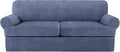 3 Piece T Cushion Sofa Slipcovers Stretch Couch Cover - Soft Plush Fit