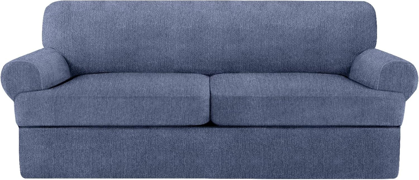 3 Piece T Cushion Sofa Slipcovers for Stylish Living Room Decor