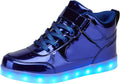 SANYES USB Charging Light Up Shoes Sports LED Dancing Sneakers leather