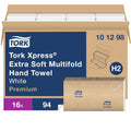 Tork Extra Soft Multifold Hand Towels White with Blue Leaf Print