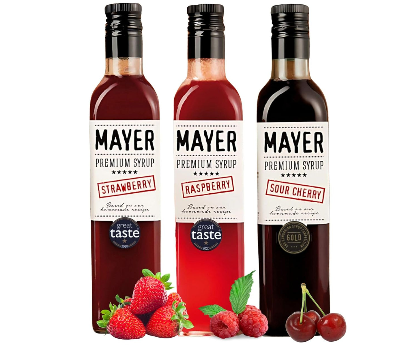 Mayer Premium Artisan Hungarian Syrups for Beverages & Desserts