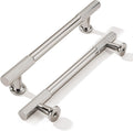 5 in Hole Center Polished Nickel Cabinet Pulls 10 Pack - Heavy Duty it