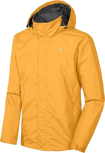 Little Donkey Andy Men's Waterproof Rain Jacket for Outdoor Use