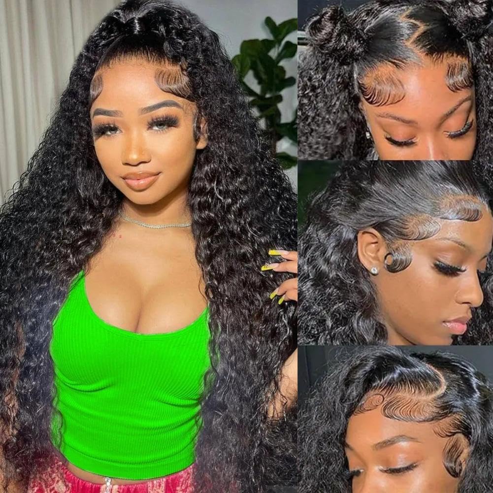 13x4 Deep Wave Lace Front Wigs Human Hair for Stylish Looks