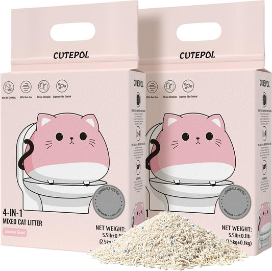 Odor-Control Clumping Cat Litter - 4-in-1 Power! | CUTEPOL