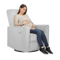 Evolur Harlow Deluxe Upholstered Glider Recliner - Plush Nursery