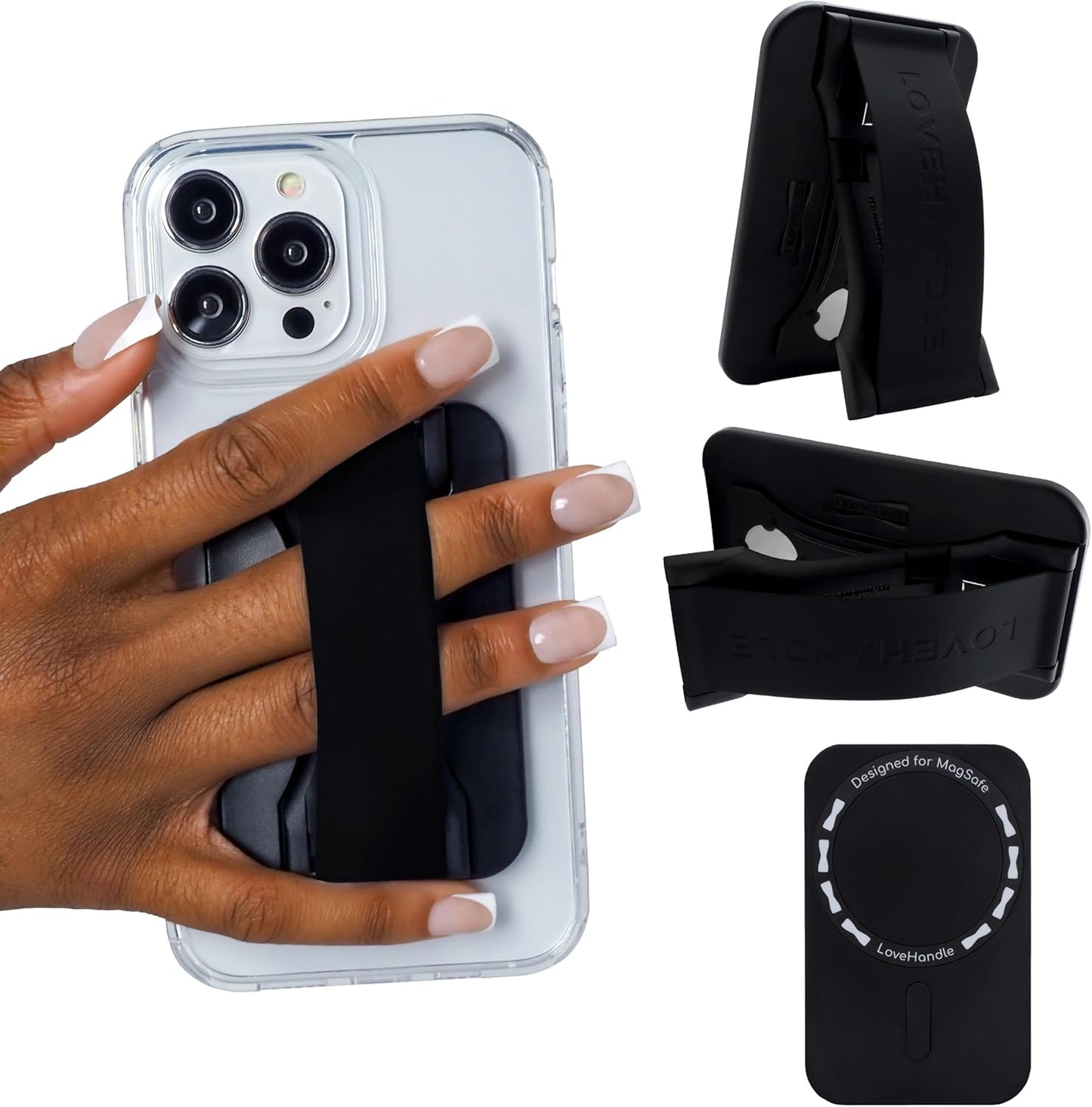 LoveHandle PRO MagSafe Compatible Phone Grip with Kickstand