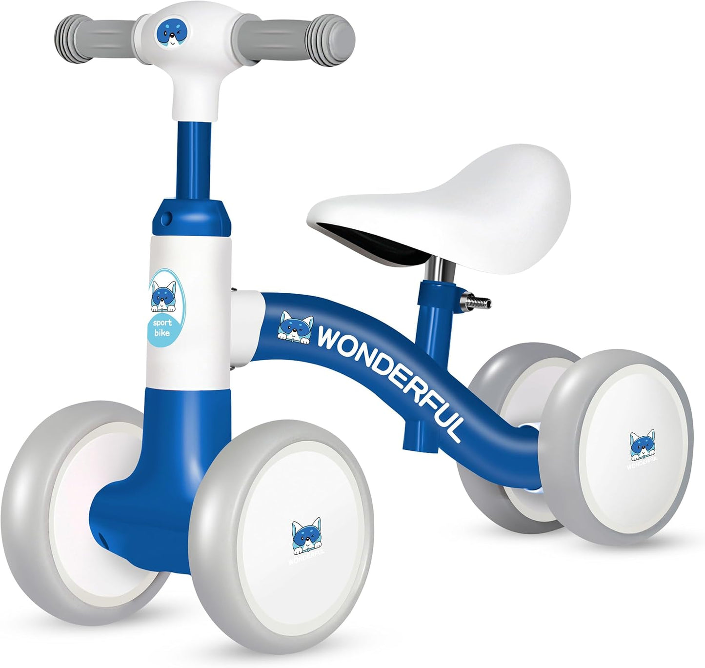 Baby Balance Bike for Toddlers - Safe 4 Wheels for Fun