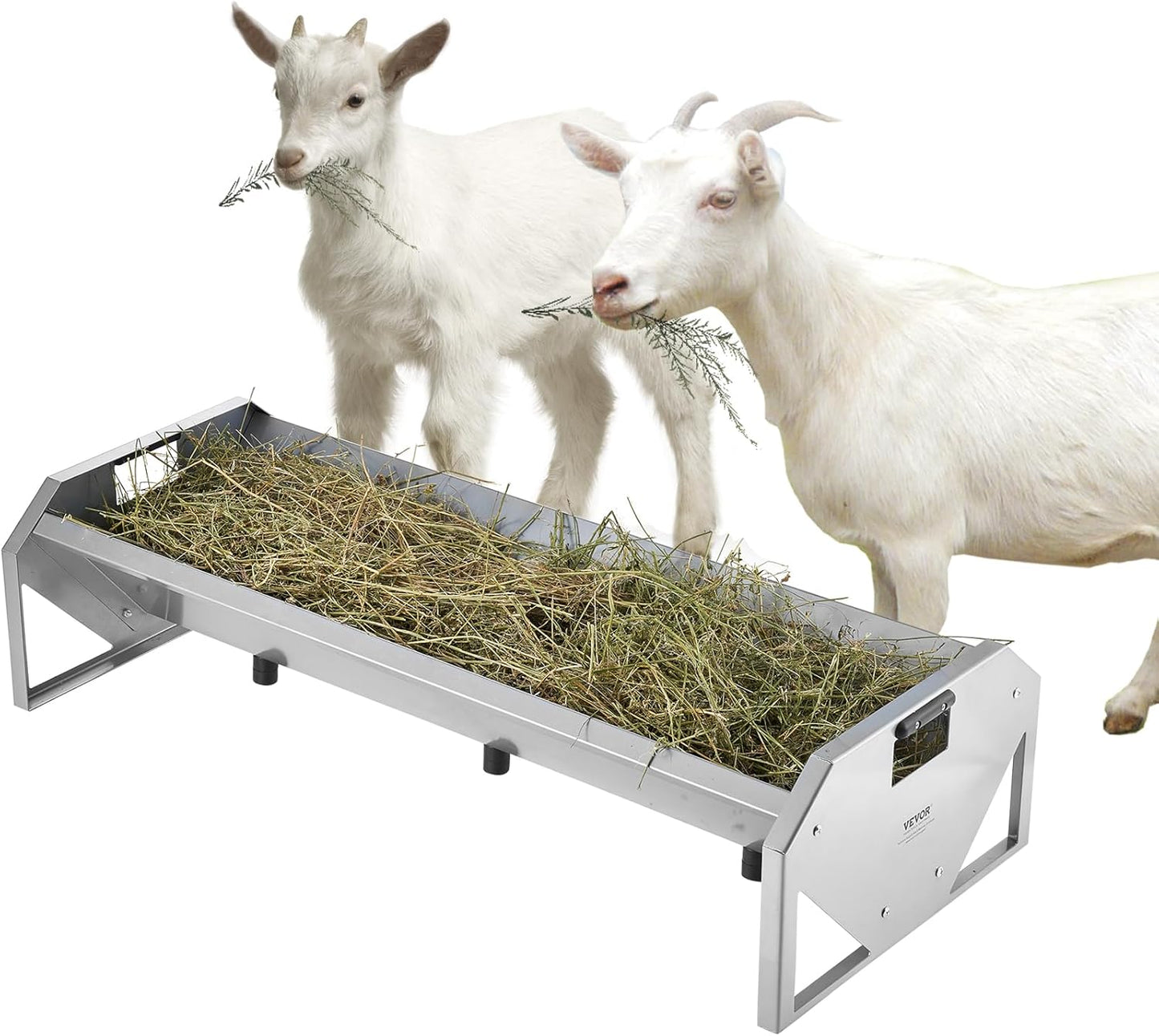 Durable 22 Gallon Livestock Feeding Trough for Goats and Sheep