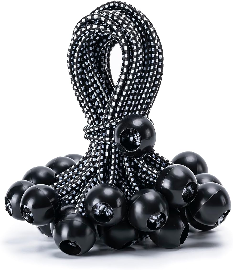 Secure Any Load with 30 Pack 6 Bungee Cord Balls by Aegero!