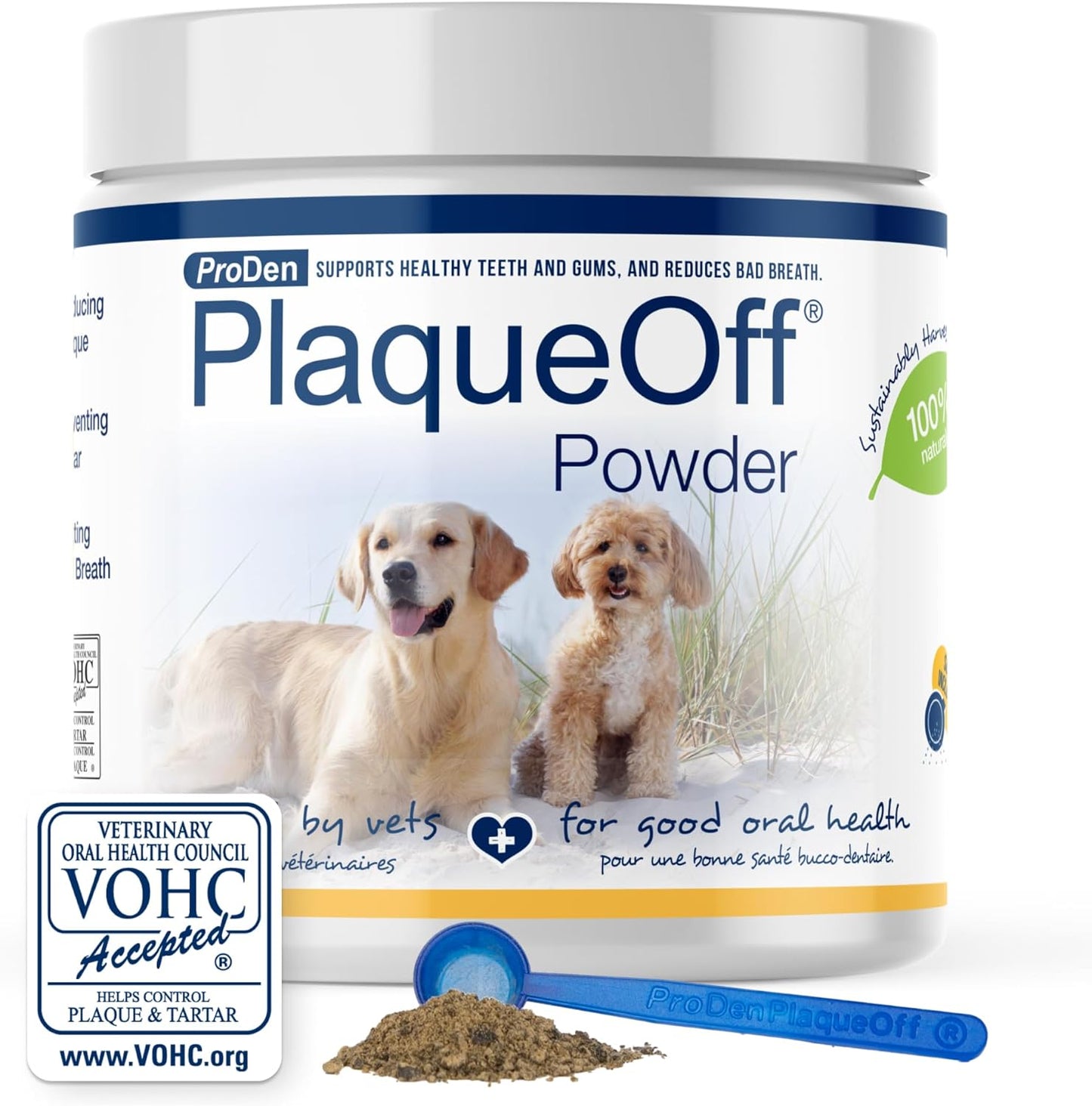 ProDen PlaqueOff Powder for Pets - Natural Breath Freshener