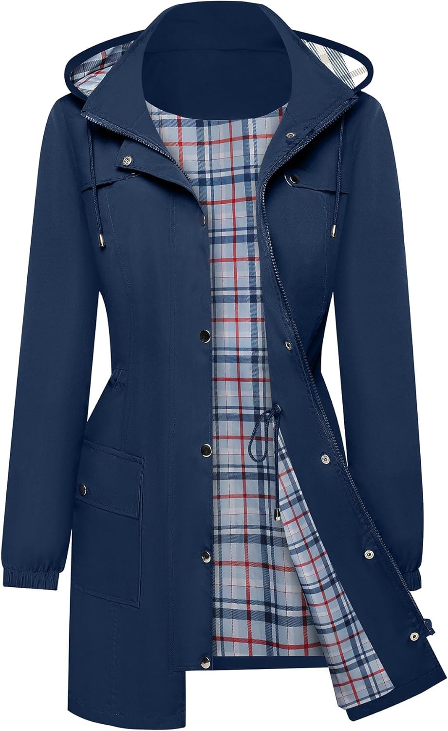 BBX Lephsnt Waterproof Rain Jacket for Women - Lightweight Windbreaker