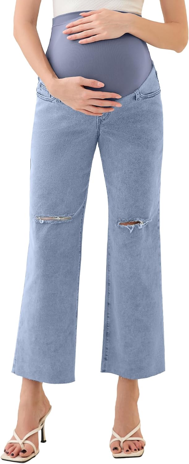 fitglam Women's Maternity Jeans for Comfort and Style