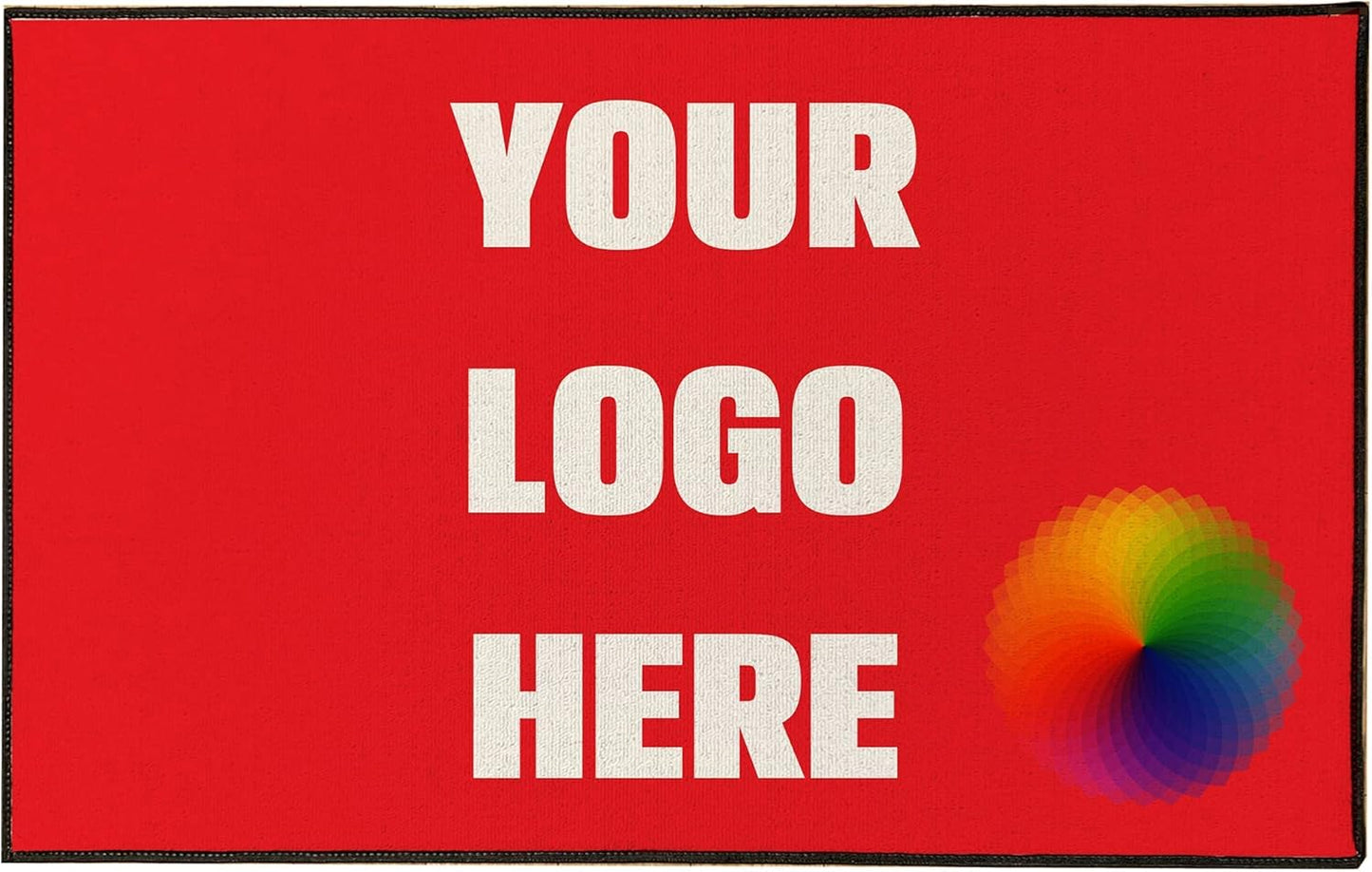 Custom Doormat 24x36 Inches with Logo for Unique Entrances