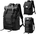 Rolltop Backpack for Men Flap Rucksack Expandable Fits 17 in Laptop