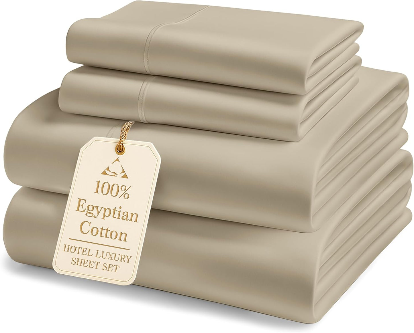 Luxurious 100% Egyptian Cotton California King Bed Sheets Set
