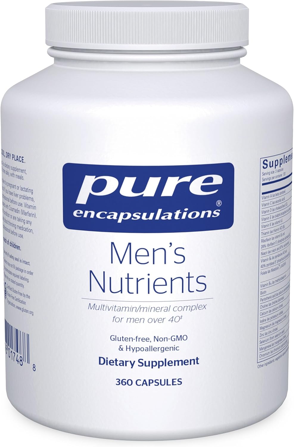 Men's Nutrients Multivitamin for Energy & Stamina Over 40
