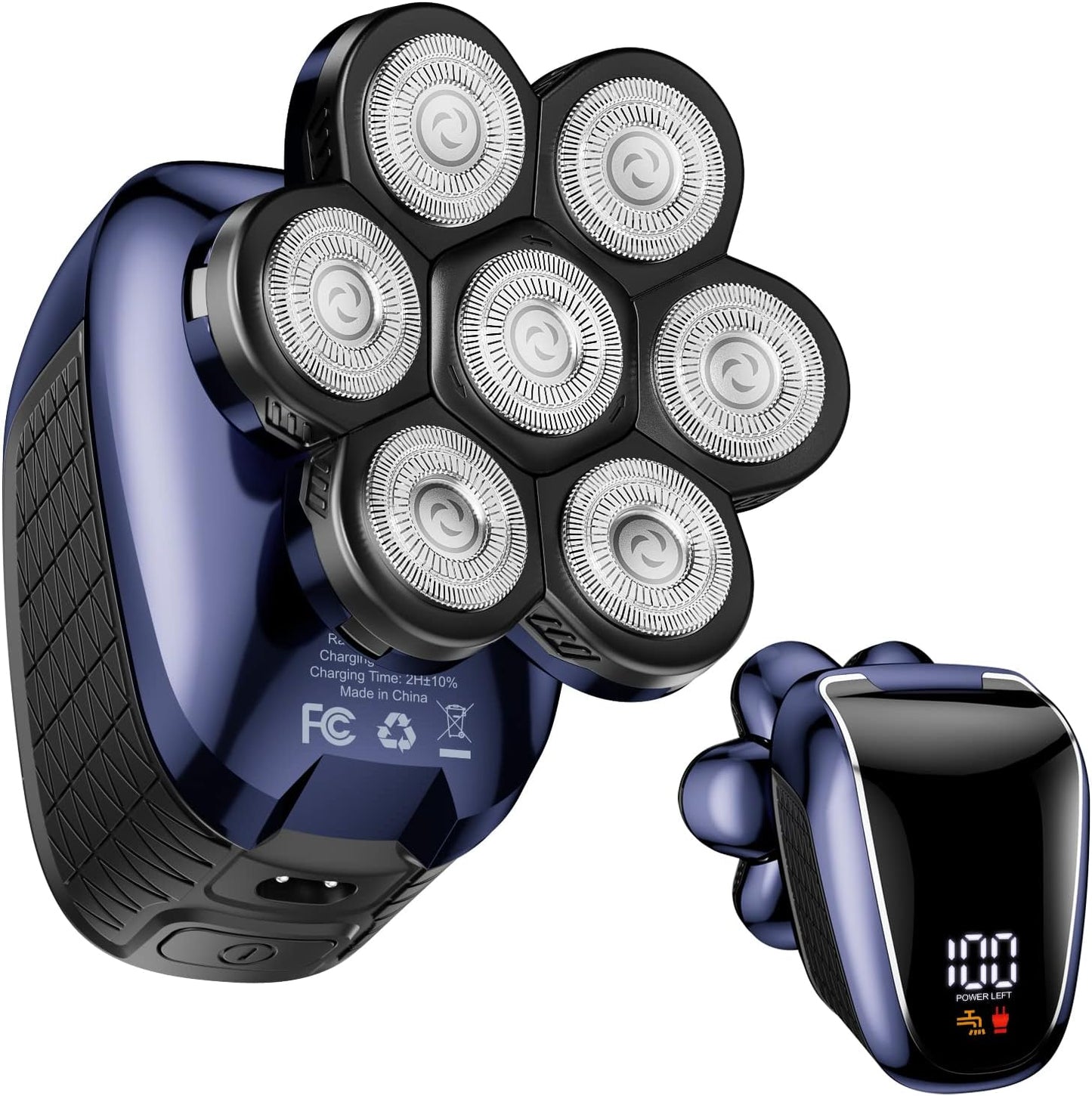 7D Head Shaver for Bald Men, Wyklaus Electric Razor Kit