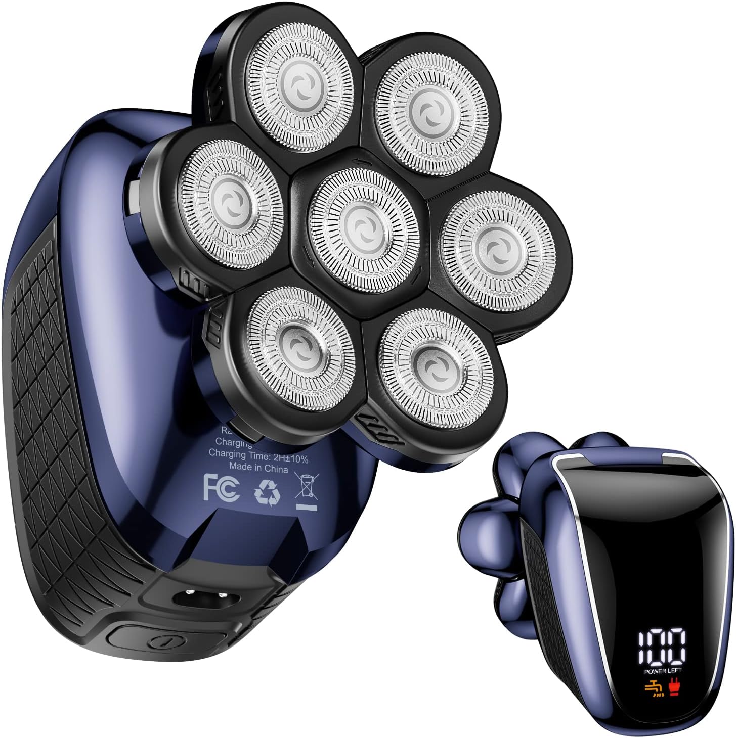 7D Head Shaver for Bald Men, Wyklaus Electric Razor Kit