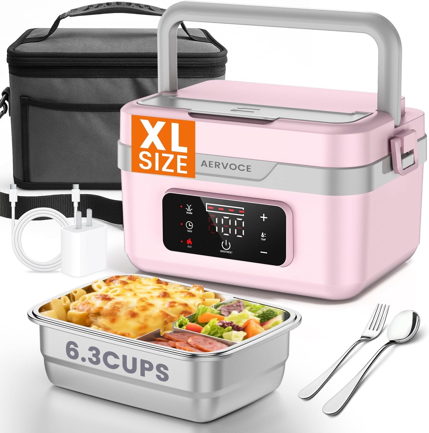 Electric Lunch Box for Adults - 10000mAh Portable Food Warmer