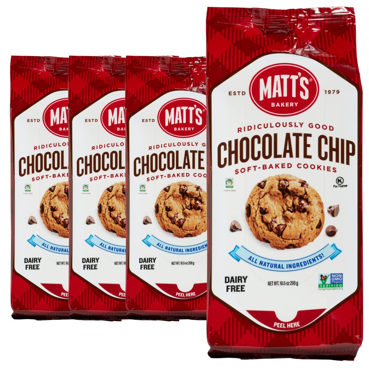 Chocolate Chip Cookies - Soft-Baked, Non-GMO, All-Natural Treats