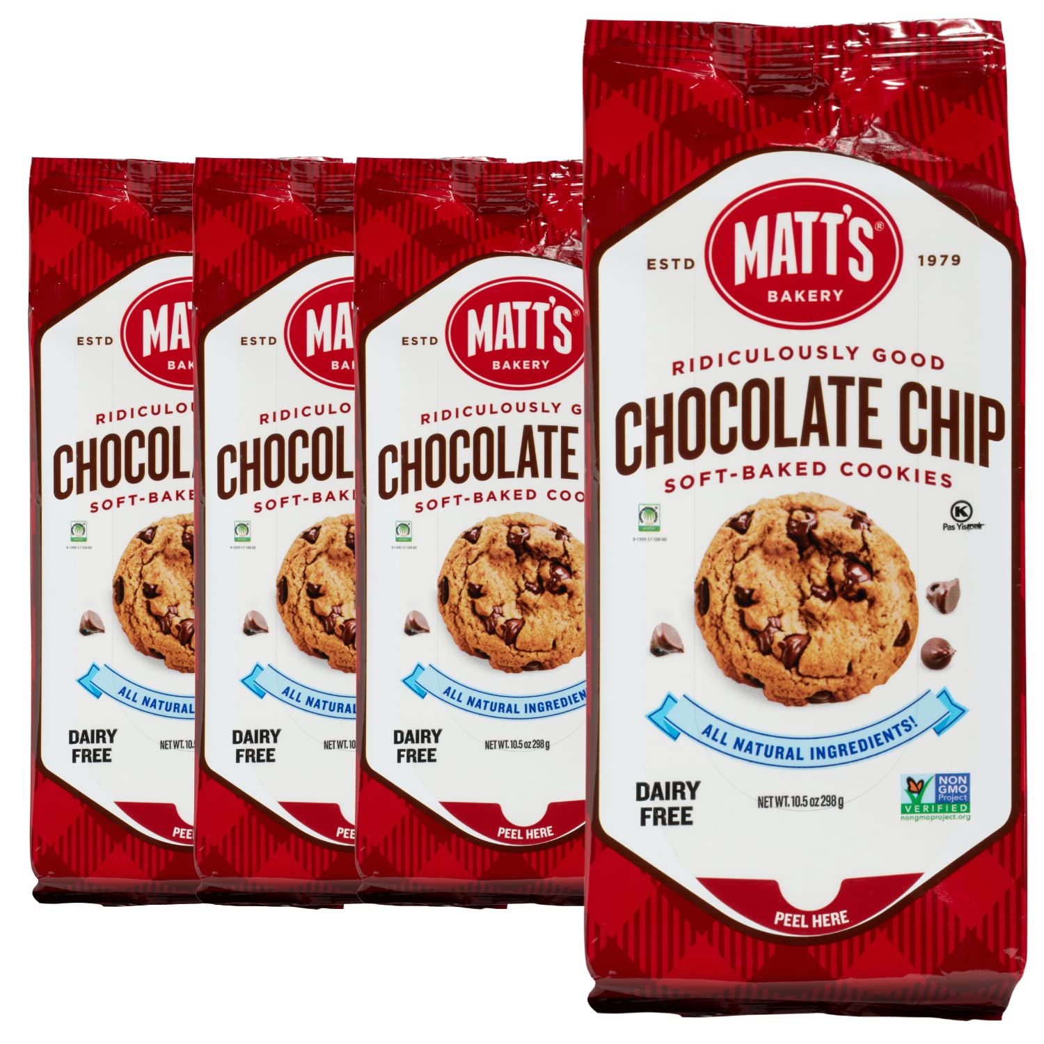 Chocolate Chip Cookies - Soft-Baked, Non-GMO, All-Natural Treats