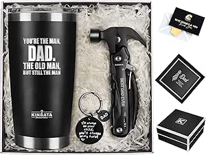 Personalized Birthday Gifts for Dad - Tumbler and Multitool