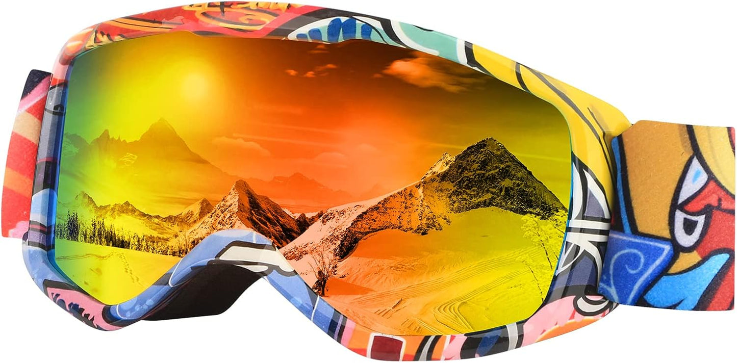 Anti-Fog Kids Ski Goggles for Clear Vision