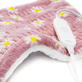 GOQOTOMO Flower Heating Pad: 12 Heat Levels, 8 Timers, Machine Washable - Relieve Back Pain Efficiently