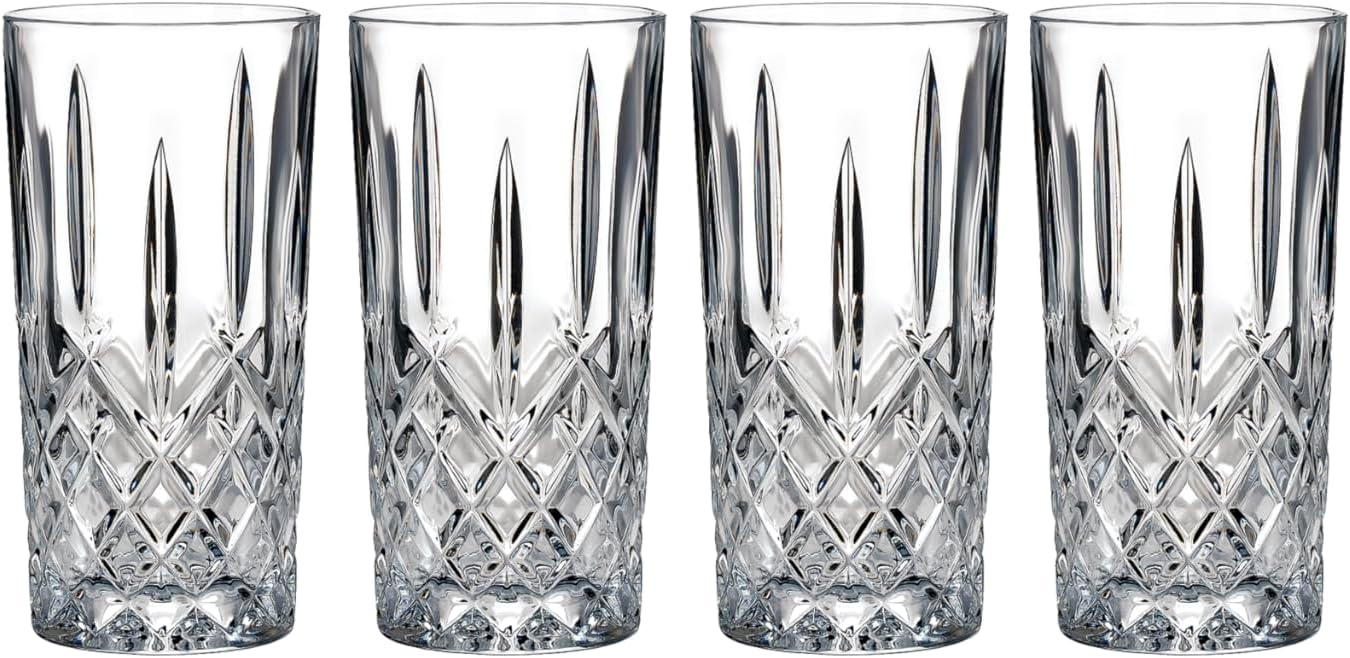 Marquis by Waterford Markham Highball Glasses Set of 4, 13 oz